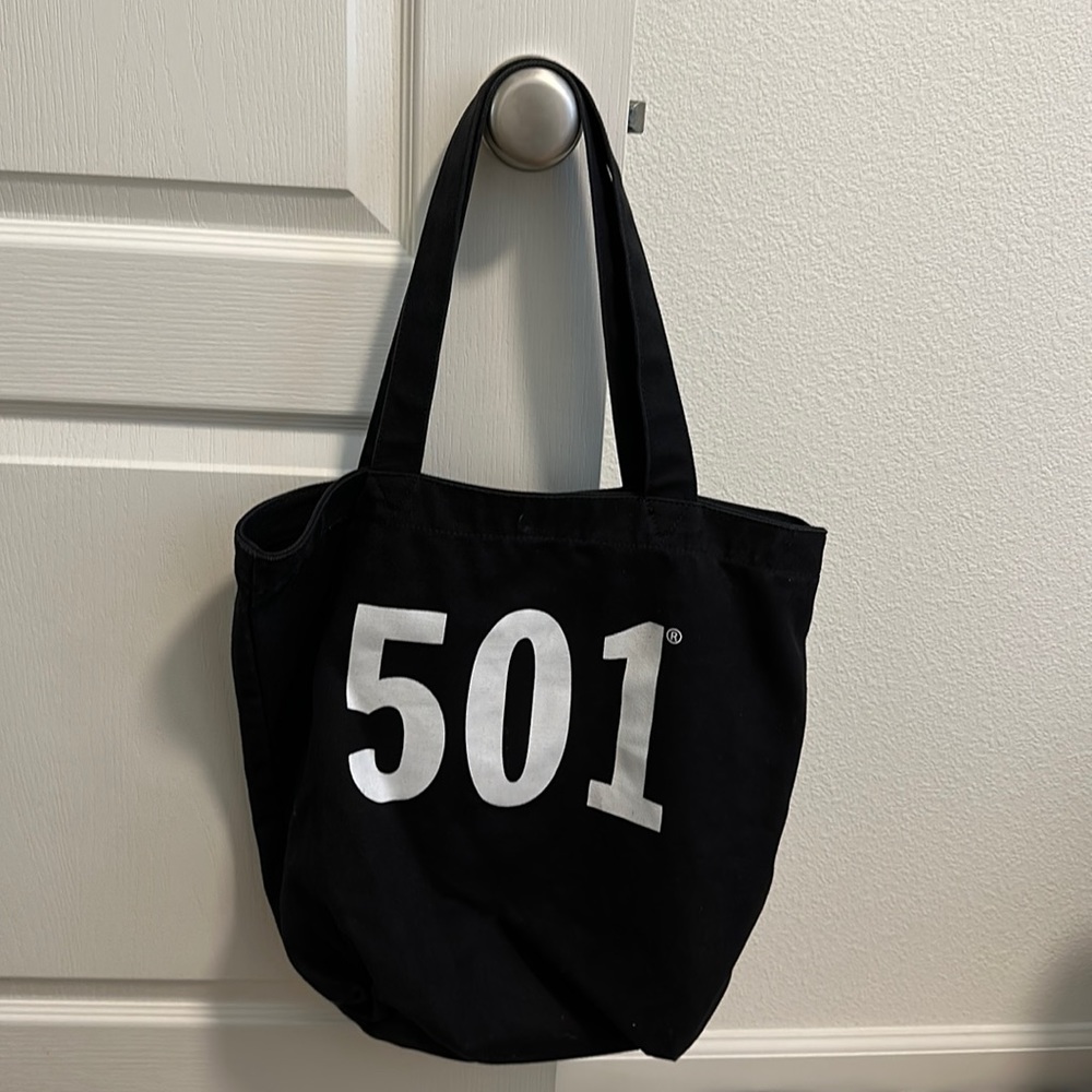 Black 501 canvas bag